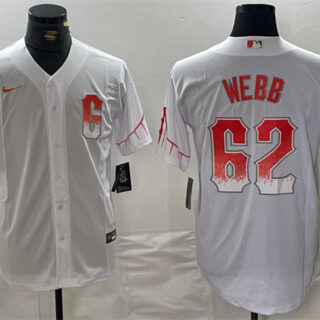 Men's San Francisco Giants #62 Logan Webb White City Connect Cool Base Stitched Jersey