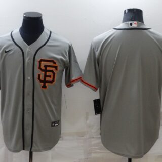 Men's San Francisco Giants Blank Grey Cool Base Stitched Jersey