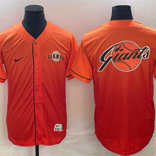 Men's San Francisco Giants Orange Team Big Logo Cool Base Stitched Baseball Jersey
