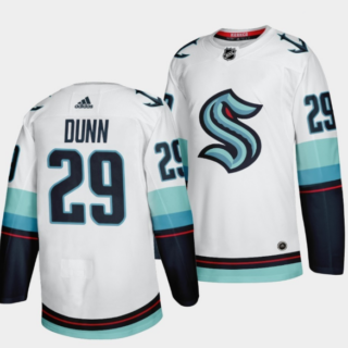 Men's Seattle Kraken #29 Vince Dunn White Stitched Jersey
