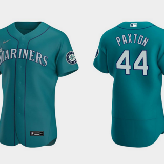 Men's Seattle Mariners #44 James Paxton Aqua Flex Base Stitched Jersey