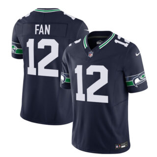 Men's Seattle Seahawks #12 Fan 2023 F.U.S.E. Navy Limited Stitched Football Jersey