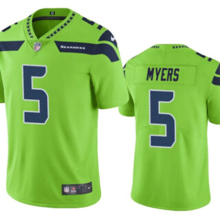 Men's Seattle Seahawks #5 Jason Myers Green Vapor Untouchable Limited Stitched Jersey