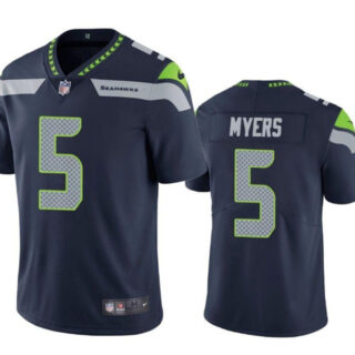 Men's Seattle Seahawks #5 Jason Myers Navy Vapor Untouchable Limited Stitched Jersey