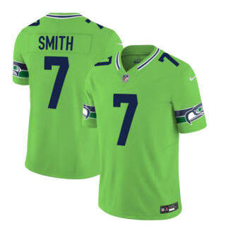 Men's Seattle Seahawks #7 Geno Smith 2023 F.U.S.E. Green Limited Stitched Football Jersey