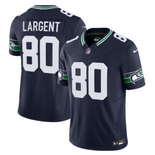 Men's Seattle Seahawks #80 Steve Largent 2023 F.U.S.E. Navy Limited Stitched Football Jersey