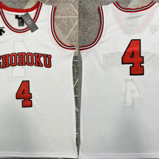 Men's Shohoku #4 Akagi Takenori Red Stitched Basketball Jersey