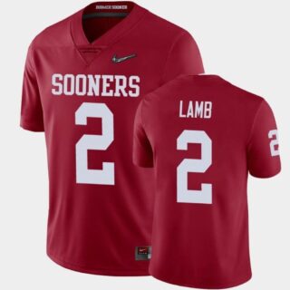 Men's Sooners #2 Lamb Red Limited Stitched College Jersey