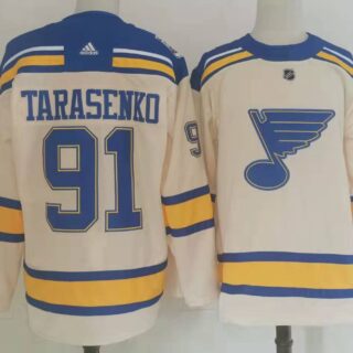 Men's St Louis Blues #91 Vladimir Tarasenko Cream 2022 Winter Classic Authentic Jersey