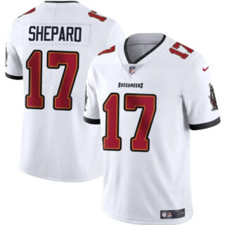 Men's Tampa Bay Buccaneers #17 Sterling Shepard White Vapor Limited Stitched Jersey
