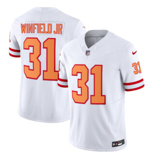 Men's Tampa Bay Buccaneers #31 Antoine Winfield Jr. 2023 F.U.S.E. White Throwback Limited Stitched Jersey
