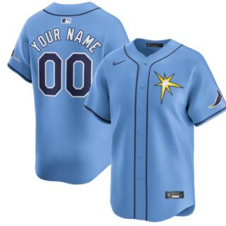 Men's Tampa Bay Rays Active Player Custom Light Blue Alternate Stitched Baseball Jersey