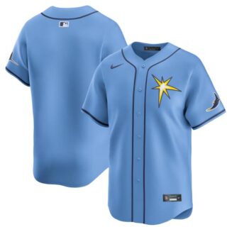 Men's Tampa Bay Rays Blank Light Blue Alternate Limited Stitched Baseball Jersey