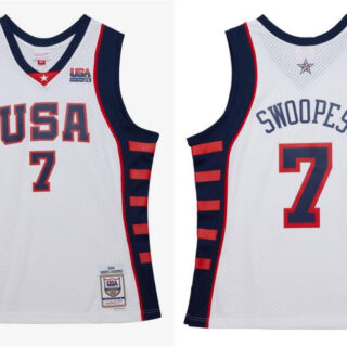 Men's Team USA #7 Sheryl Swoopes White 2024 Stitched Jersey