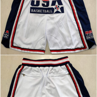 Men's Team USA White Shorts (Run Small)