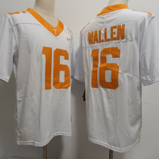 Men's Tennessee Volunteers #16 Morgan Wallen White Stitched Jersey