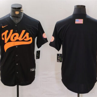 Men's Tennessee Volunteers Black Stitched Jersey