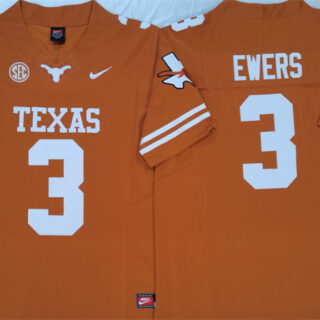 Men's Texas Longhorns #3 Quinn Ewers Orange F.U.S.E Stitched Jersey