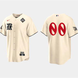 Men's Texas Rangers Active Player Custom Cream 2023 World Series City Connect Stitched Baseball Jersey