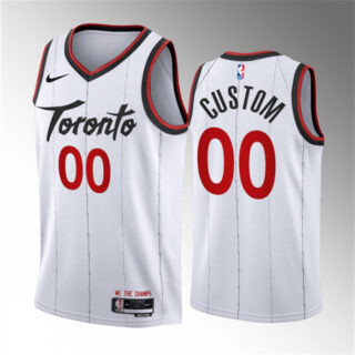 Men's Toronto Raptors Active Player Custom White 2023 24 Association Edition Stitched Basketball Jersey