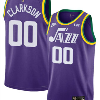 Men's Utah Jazz Active Player Custom Purple 2023 Classic Edition Stitched Basketball Jersey