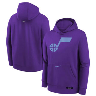 Men's Utah Jazz Purple 2024 25 City Edition Fleece Club Pullover Hoodie
