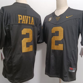 Men's Vanderbilt Commodores #2 Diego Pavia Grey 2024 F.U.S.E. Vapor Limited Stitched Football Jersey