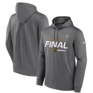 Men's Vegas Golden Knights Gray 2023 Stanley Cup Final Authentic Pro Pullover Hoodie