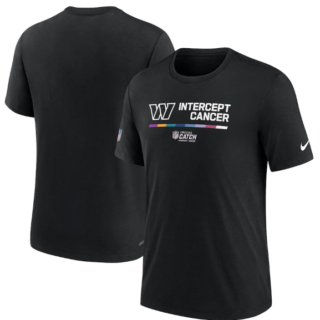 Men's Washington Commanders 2022 Black Crucial Catch Performance T-Shirt
