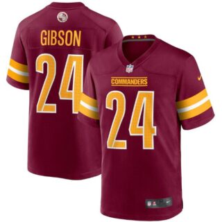 Men's Washington Commanders #24 Antonio Gibson 2022 Burgundy Game Stitched Jersey