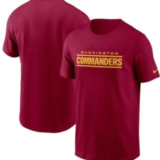 Men's Washington Commanders Nike Burgundy Wordmark T-Shirt
