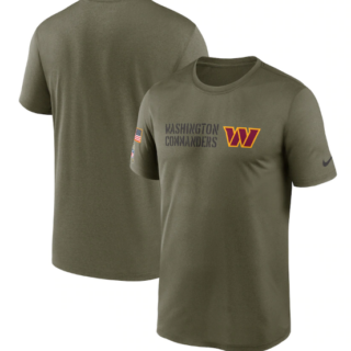 Men's Washington Commanders Olive 2022 Salute To Service Legend Team T-Shirt