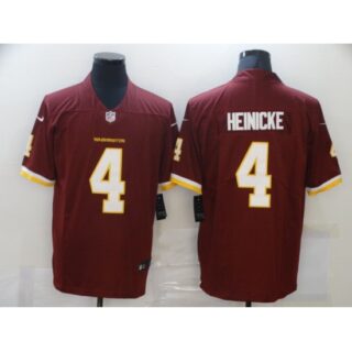 Men's Washington Football Team #4 Taylor Heinicke Nike Burgundy Limited Jersey