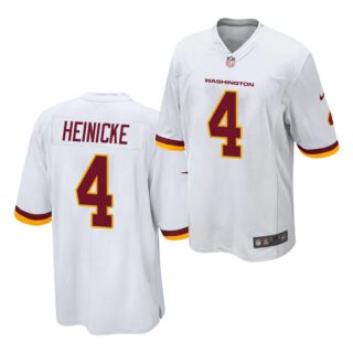 Men's Washington Football Team #4 Taylor Heinicke Nike White Jersey