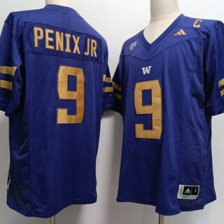 Men's Washington Huskies #9 Michael Penix Jr. Purple Stitched Jersey