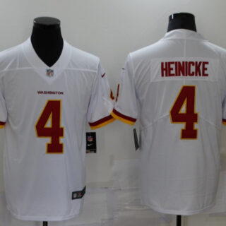 Men's Washington Redskins #4 Taylor Heinicke White NEW 2020 Vapor Untouchable Stitched NFL Nike Limited Jersey