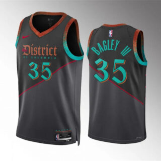 Men's Washington Wizards #35 Marvin Bagley III Black 2023 24 City Edition Stitched Basketball Jersey