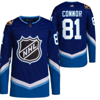 Men's Winnipeg Jets #81 Kyle Connor 2022 All-Star Blue Stitched Jersey