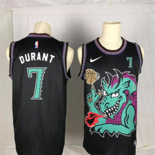 Men Brooklyn Nets 7 Durant Black dragon Nike 2021 Nike NBA Jersey