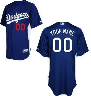 Men Los Angeles Dodgers Customized Blue Jersey