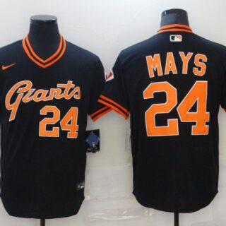Men San Francisco Giants 24 Mays Black Game 2021 Nike MLB Jersey