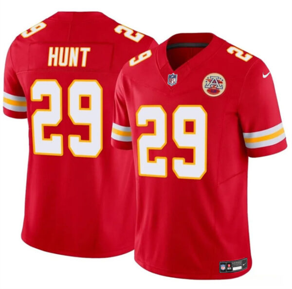 Men's Kansas City Chiefs #29 Kareem Hunt Red 2024 F.U.S.E Vapor Untouchable Limited Stitched Football Jersey