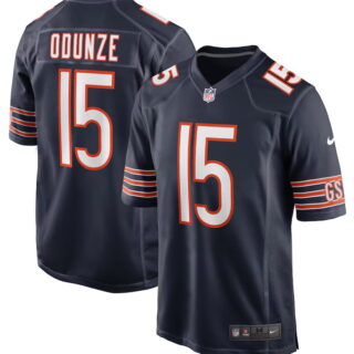 Men's Chicago #15 Bears Rome Odunze Navy 2024 Jersey