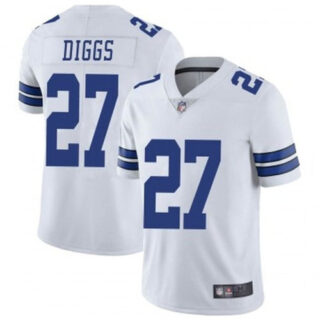 Men's Dallas Cowboys #27 Trevon Diggs White Vapor Limited Jersey