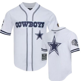 Men's Dallas Cowboys LOGO CLASSIC MESH BUTTON UP SHIRT White