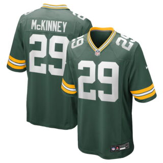 Men's Green Bay Packers #29 Xavier McKinney Green Team Game Jersey