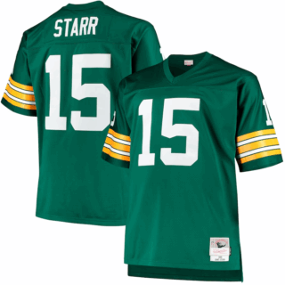 Men's Green Bay Packers Bart Starr Mitchell & Ness Green Big & Tall 1968 Retired Player Jersey