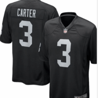 Men's Las Vegas Raiders #3 DeAndre Carter Vapor Limited Black Jersey