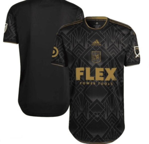 Men's Los Angeles Football Club 2022-23 Black Gold Home Soccer Jersey