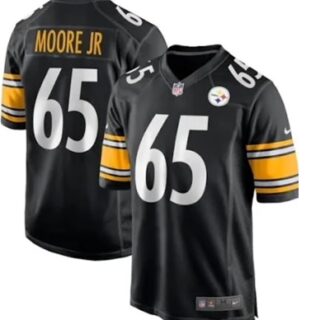 Men's Pittsburgh Steelers #65 Dan Moore Jr Black Vapor Untouchable Limited Stitched Jersey
